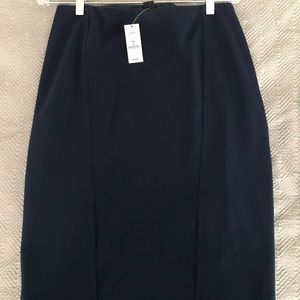 NWT White House Black Market Navy Pencil Skirt